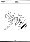 BACKGUARD Diagram and Parts List for FEF368CASA  Frigidaire Range