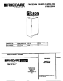 COVER Diagram and Parts List for GFU17M4AW4  Gibson Freezer