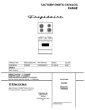 COVER Diagram and Parts List for FES300DSA  Frigidaire Range