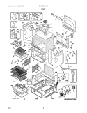 BODY Diagram and Parts List for EW30ES6CGS7  Electrolux Range