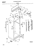 CABINET Diagram and Parts List for FRT18JRGD0  Frigidaire Refrigerator