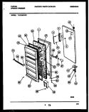 DOOR PARTS Diagram and Parts List for TFU21M7AW1  Tappan Freezer