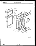 DOOR PARTS Diagram and Parts List for WRT19NZBW0  Frigidaire Refrigerator