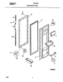REFRIGERATOR DOOR Diagram and Parts List for MRS22WIFD0  Frigidaire Refrigerator