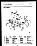 CONSOLE AND CONTROL PARTS Diagram and Parts List for SU550AXR1  Frigidaire Dishwasher