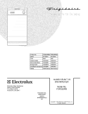COVER Diagram and Parts List for FDR252RBS2  Frigidaire Dishwasher