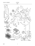 BODY Diagram and Parts List for CGLEFM97DBF  Frigidaire Range