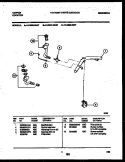 BURNER, MANIFOLD AND GAS CONTROL Diagram and Parts List for 14-3622-08-07  Tappan Cooktop