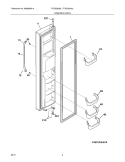 Part Location Diagram of 242084503 Frigidaire Door Handle - Black