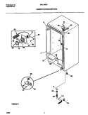 CABINET / CONTROL / SHELVES Diagram and Parts List for MFU14M2FW1  Frigidaire Freezer