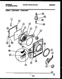 DOOR PARTS Diagram and Parts List for FDE847RBS0  Frigidaire Dryer