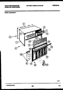 CABINET PARTS Diagram and Parts List for WAH094P2T1  Frigidaire Air Conditioner