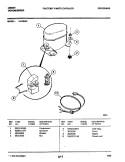 Part Location Diagram of 5303001777 Frigidaire GROMMET, COMPRESSOR