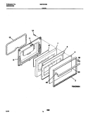 DOOR Diagram and Parts List for MGF322BBWB  Frigidaire Range