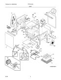 BODY Diagram and Parts List for PFEF375CS3  Frigidaire Range
