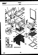 BODY PARTS Diagram and Parts List for FEF350SAWA  Frigidaire Range