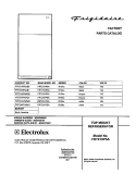 COVER Diagram and Parts List for FRT21HP5AB1  Frigidaire Refrigerator