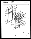 DOOR PARTS Diagram and Parts List for RT17F3WU3B  Gibson Refrigerator