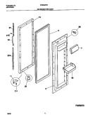 REFRIGERATOR DOOR Diagram and Parts List for FRS26ZPHQ2  Frigidaire Refrigerator