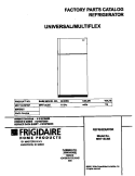 COVER Diagram and Parts List for MRT15CSEWP  Frigidaire Refrigerator