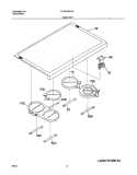 MAINTOP Diagram and Parts List for PLEF489CCA  Frigidaire Range