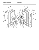 Part Location Diagram of 241988028 Frigidaire Complete Refrigerator Door Assembly - Stainless - Right Side