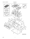 MAINTOP Diagram and Parts List for E36GC76GPS1  Electrolux Cooktop