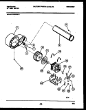 BLOWER AND DRIVE PARTS Diagram and Parts List for DGCSFW4  Frigidaire Dryer