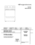 COVER Diagram and Parts List for FEF312BSB  Frigidaire Range