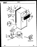 SYSTEM AND AUTOMATIC DEFROST PARTS Diagram and Parts List for FPES21TPW1  Frigidaire Refrigerator