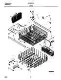 RACK Diagram and Parts List for GPDB998JC0  Frigidaire Dishwasher