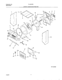 DRY CAB, DRM, HTR Diagram and Parts List for FLXG52RBT8  Frigidaire Washer Dryer Combo