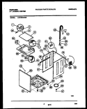 CABINET PARTS Diagram and Parts List for LCE702AWW2  Frigidaire Washer Dryer Combo