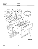 DISPENSER Diagram and Parts List for FRS26KW3AW5  Frigidaire Refrigerator