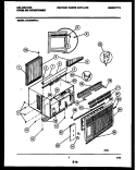 CABINET PARTS Diagram and Parts List for KAC063P7A1  Kelvinator Air Conditioner