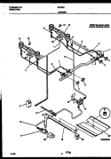 BURNER PARTS Diagram and Parts List for 30-3342-00-02  Tappan Range