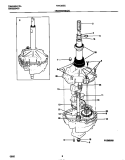 TRANSMISSION Diagram and Parts List for F21C235CS2  Frigidaire Washer