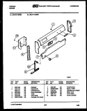 BACKGUARD Diagram and Parts List for 32-0117-23-03  Tappan Range