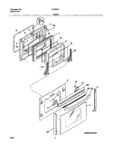 DOOR Diagram and Parts List for FES367AQE  Frigidaire Range