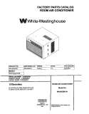 COVER Diagram and Parts List for WAA053M7A1  Westinghouse Air Conditioner