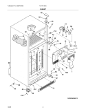 CABINET Diagram and Parts List for PLHT219SCB9  Frigidaire Refrigerator