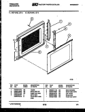 DOOR PARTS Diagram and Parts List for MCT1375L3  Frigidaire Microwave