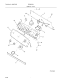 CONTROL/PANEL Diagram and Parts List for SWS833HQ1  Westinghouse Washer