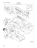 ICE CONTAINER Diagram and Parts List for FGHS2334KE0  Frigidaire Refrigerator