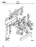 BACKGUARD Diagram and Parts List for FEF389CFBB  Frigidaire Range