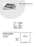 COVER Diagram and Parts List for FPGC3085KSA  Frigidaire Cooktop