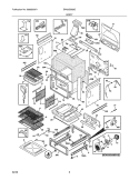 BODY Diagram and Parts List for EW30GS65GS3  Electrolux Range