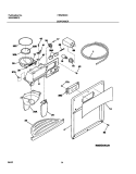 DISPENSER Diagram and Parts List for FRS23R4CB0  Frigidaire Refrigerator