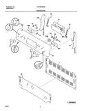 BACKGUARD Diagram and Parts List for GSE3WZBCB  Frigidaire Range