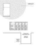 COVER Diagram and Parts List for CRT185HLB2  Crosley Refrigerator